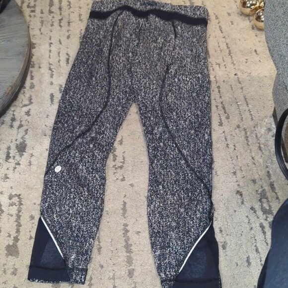 Lululemon Inspire Tight II Power Luxtreme Suited Jacquard Black White / Black - Picture 9 of 12